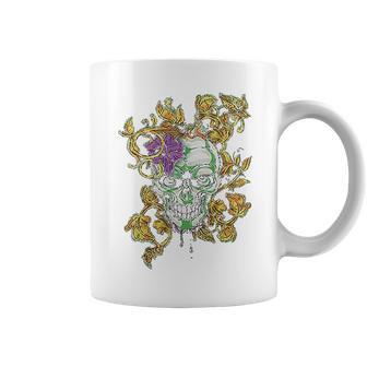 Old Glory Mardi Gras Voodoo Zombie Skull Mens Coffee Mug | Favorety AU