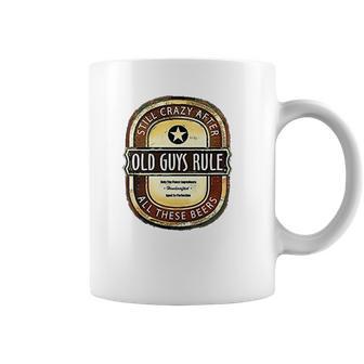 Old Guys Rule Crazy Brew Lake Blue Coffee Mug | Favorety AU