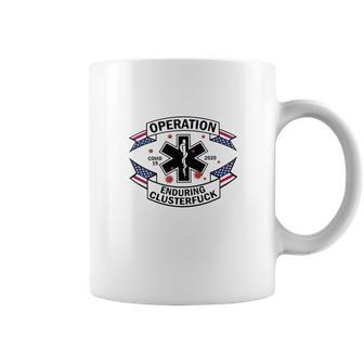 Operation Diseaes 2020 Enduring Clusterfuck American Flag Coffee Mug | Favorety DE