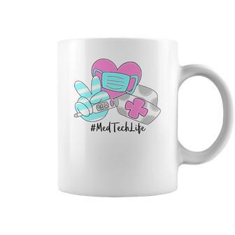 Peace Love Nursing Med Tech Coffee Mug | Favorety