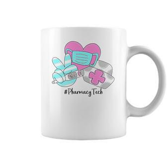 Peace Love Nursing Pharmacy Tech Coffee Mug | Favorety UK