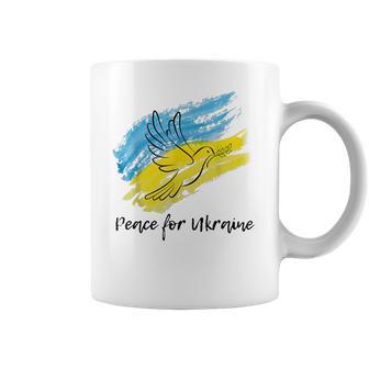 Peace For Ukraine Dove Ukraine Flag Lover Support Ukraine Men Women T-Shirt Graphic Print Casual Unisex Tee Coffee Mug | Favorety CA