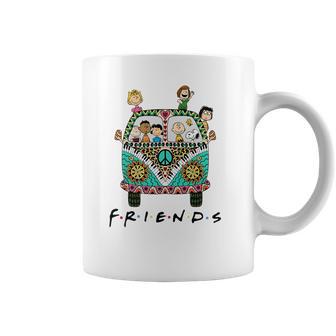 Peanuts Friends With Hippie Bus Shirt Coffee Mug | Favorety