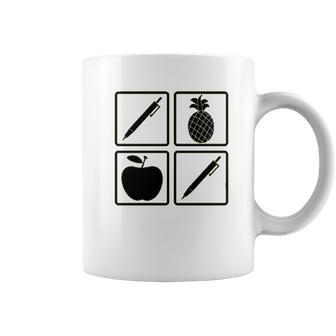 Pen Pineapple Apple Pen Coffee Mug | Favorety CA