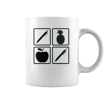 Pen Pineapple Apple Pen A Nice Funny Humor Coffee Mug | Favorety UK