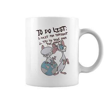 Pinky And The Brain To Do List Coffee Mug | Favorety UK