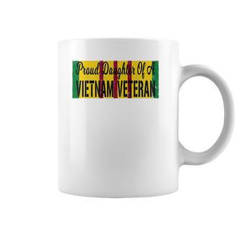 Proud Daughter Of A Vietnam Veteran Us War Service Ribbon Coffee Mug | Favorety DE