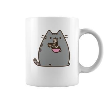 Pusheen The Cat Eating Noodles Coffee Mug | Favorety AU