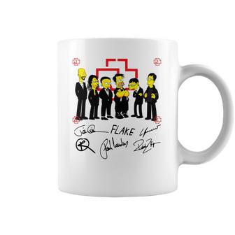 Rammstein Simpsons Flake Signatures Shirt Mf Coffee Mug | Favorety UK