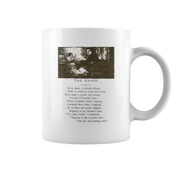 Raven Midnight Dreary Nevermore Literature Edgar Allan Poe Coffee Mug | Favorety CA