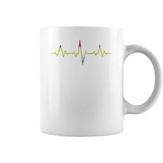 Reggae Music Heartbeat Rastafari Rasta Coffee Mug | Favorety DE