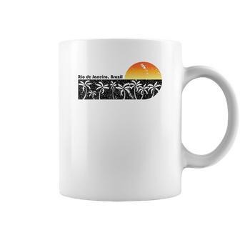 Retro Rio De Janeiro Beach Sunset Coffee Mug | Favorety CA