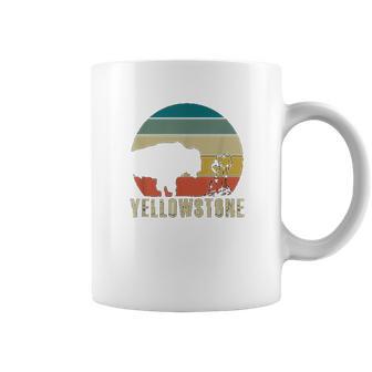 Retro Yellowstone National Park Vintage Buffalo Geyser Gift Coffee Mug | Favorety DE