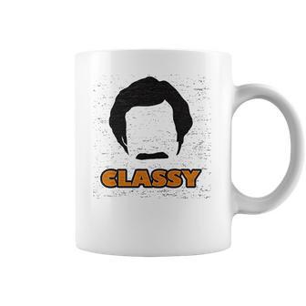 Ripple Junction Anchorman 2 Classy With Rons Hair Shape Coffee Mug | Favorety UK