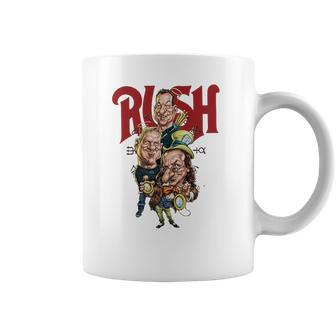 Rush Band Caricature Clockwork Angels Version Coffee Mug | Favorety UK