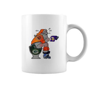 Santa Claus Chicago Bears Toilet Green Bay Packers Sweater Coffee Mug | Favorety UK