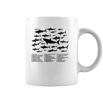 Shark Chart Conservation Funny Humor Fish Jaws Ocean Coffee Mug | Favorety AU