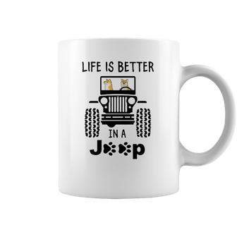 Shiba Inu Life Is Better In A Jeep Coffee Mug | Favorety