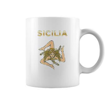 Sicilian Pride Sicilian Flag Trinacria Coffee Mug | Favorety CA