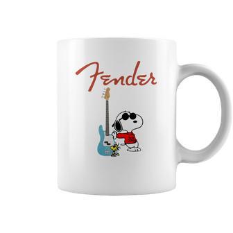 Snoopy Guitar Player Fender Coffee Mug | Favorety CA