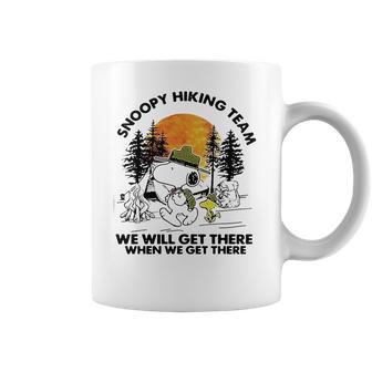 Snoopy Hiking Team We Will Get There When We Get There T-Shirt Coffee Mug | Favorety UK