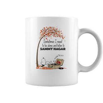 Snoopy Sometime I Need Tobe Alone And Listen To Sammy Hagar Coffee Mug | Favorety UK