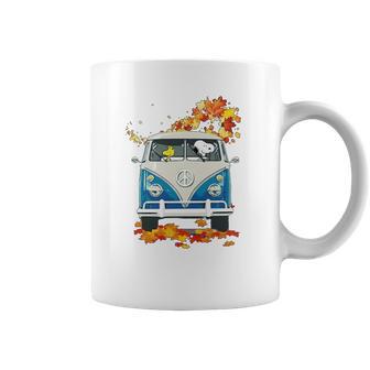 Snoopy And Woodstock Vw Volkswagen Hippie Car Shirt Coffee Mug | Favorety CA