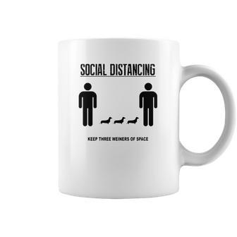 Social Distancing Dachshund Coffee Mug | Favorety