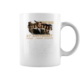 Sopranos 21St Anniversary 1999 2020 6 Seasons 86 Episodes Signatures Shirth Coffee Mug | Favorety