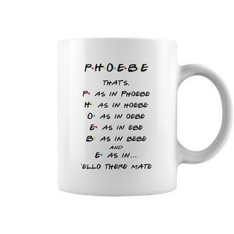 Spelling The Word Phoebe Coffee Mug | Favorety