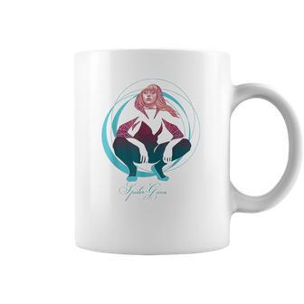 Spider Gwen Crouching Abstract Swirl Graphic Coffee Mug | Favorety