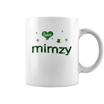 St Patricks Day Cute Shamrock I Love Being Mimzy Heart Family Gifts Coffee Mug | Favorety