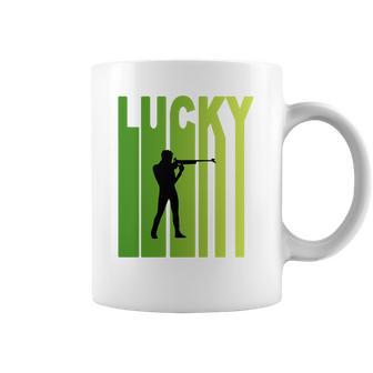 St Patricks Day Lucky Shooting Funny Sport Lovers Gift Coffee Mug | Favorety CA