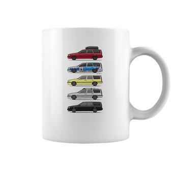 Stack Of Volvo 850R T5 Wagons Womens T-Shirts Coffee Mug | Favorety