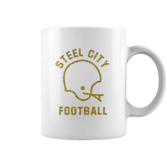 The Steel City Vintage Pittsburgh Football Coffee Mug | Favorety DE