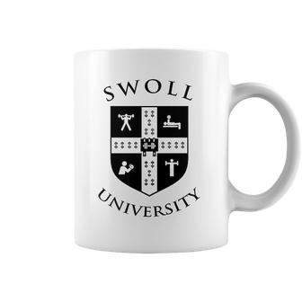 Swoll University Funny Gym Bodybuilding Coffee Mug | Favorety DE