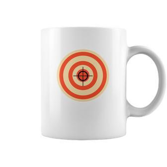 Target Funny Printed On The Back Bulls Eye Gift Tee Coffee Mug | Favorety UK