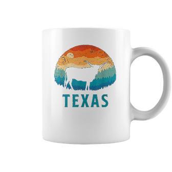 Texas Longhorn Cow Vintage Texan Cattle Herd Retro Coffee Mug | Favorety CA