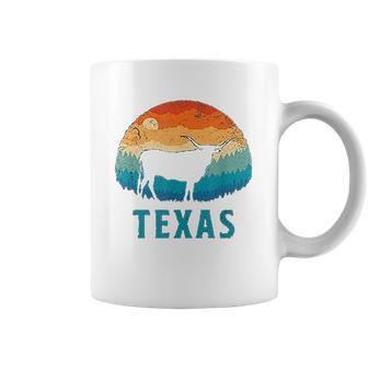 Texas Longhorn Cow Vintage Texan Cattle Herd Retro Lone Star Coffee Mug | Favorety DE