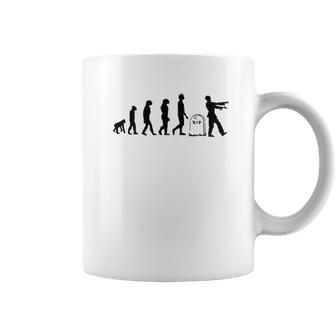 Think Out Loud Evolution Funny Apocalypse Coffee Mug | Favorety UK