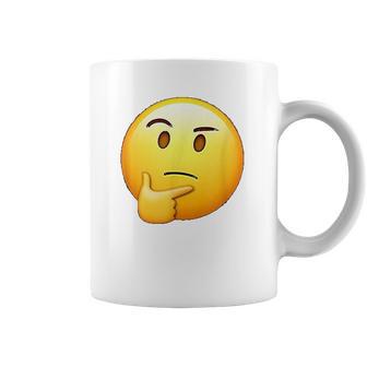 Thinking Emoji Funny Sarcastic Smiley Emoji Coffee Mug | Favorety UK