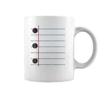 Three Hole Punch College Ruled Paper Costume Coffee Mug | Favorety UK