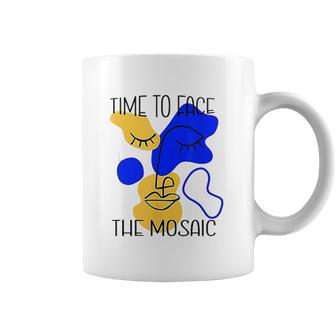 Time To Face The Mosaic Funny Creative Art Gift Coffee Mug | Favorety UK