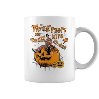 Trick Or Treat People With Kindness Halloween Coffee Mug | Favorety UK