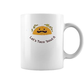 Trunk Candy Lets Taco Bout It Triblends Taco Gifts Coffee Mug | Favorety UK