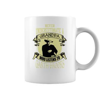 Never Underestimate A Grandpa Who Listens To Garth Brooks Coffee Mug | Favorety UK