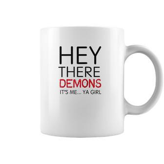 Unsolved Hey There Demons Girl Coffee Mug | Favorety