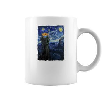 Vincent Van Gogh The Starry Night With Lord Of The Rings Middle Earth Sauron Tower Evil Eye Tshirt Coffee Mug | Favorety AU