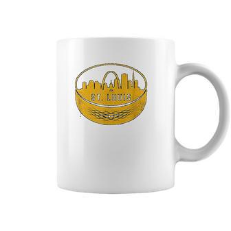 Vintage St Louis Missouri Cityscape Hockey Retro Coffee Mug | Favorety