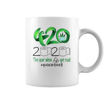 Weed Cannabis 420 Stone 2020 Quarantine Coffee Mug | Favorety UK